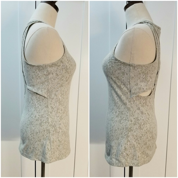 Gymshark Grayish green/Olive Green Women's Active Athletic Sporty Tank Top, S - Picture 2 of 9